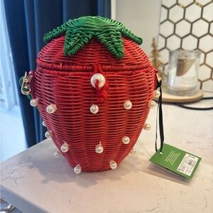 Kate Spade Woven Bucket Basket Purse